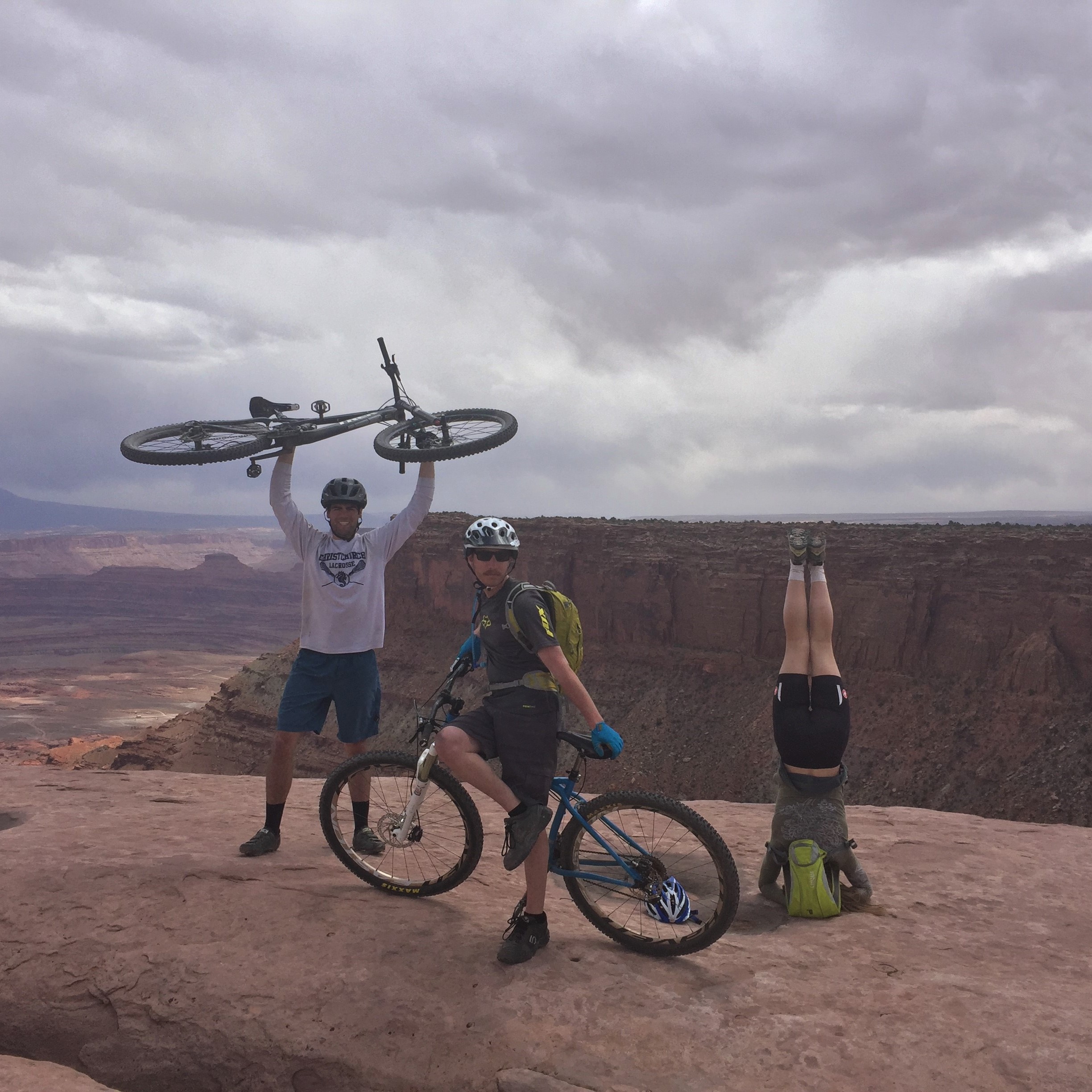 Mountain biking with Mac and Jim